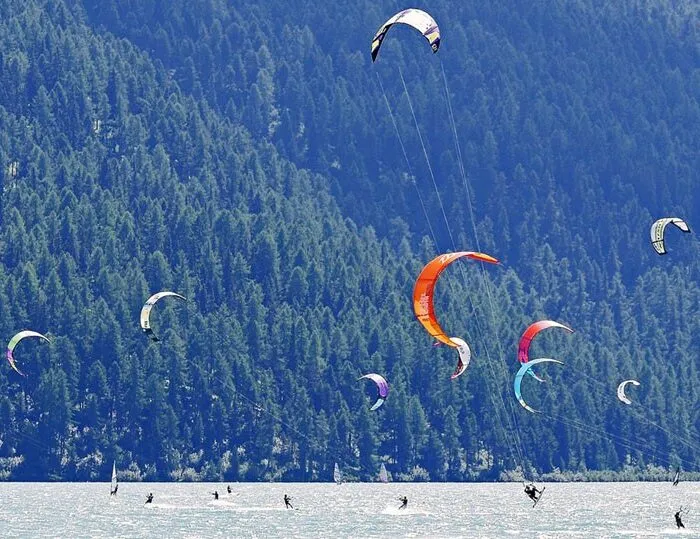 Kitesurfen am Walchensee