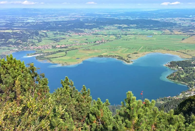 Der Kochelsee von oben